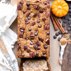 Pumpkin Pecan Chocolate Loaf